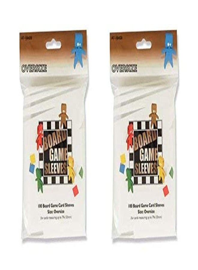 Arcane Tinmen Oversize Board Game Card Sleeves - 79mm x 120mm - Bundle of 2 - 200 Sleeves Total - Image 1